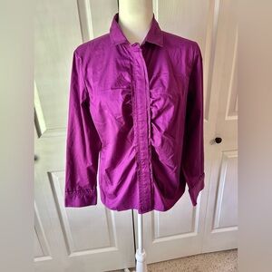 Shirt Talbots woman’s size 16 top purple blouse